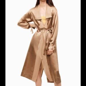 Aritzia Le Fou Wilfred Mercier jacket silk trench Size Large